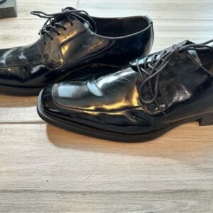 Classic Black Leather Men's Dress Shoes